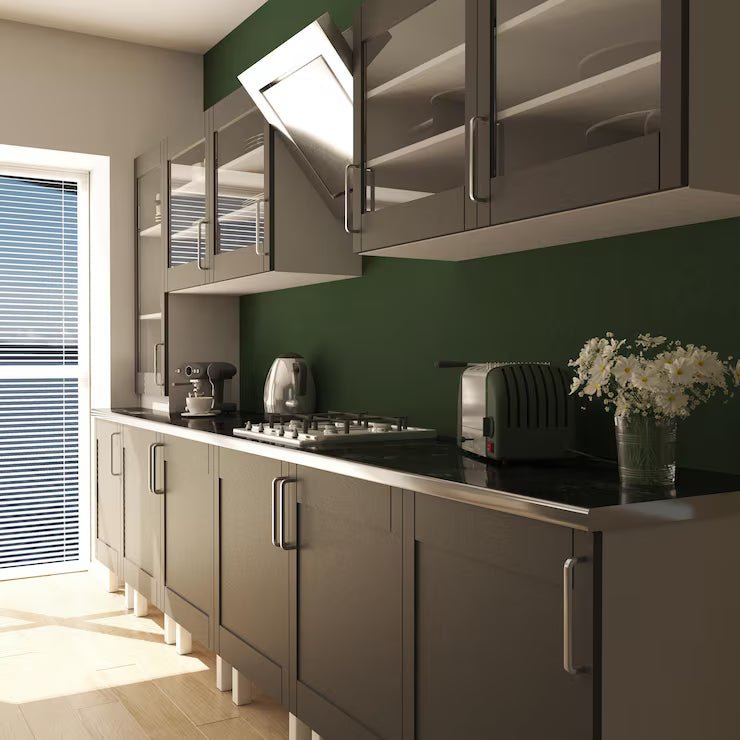 3D contemporary kitchen render